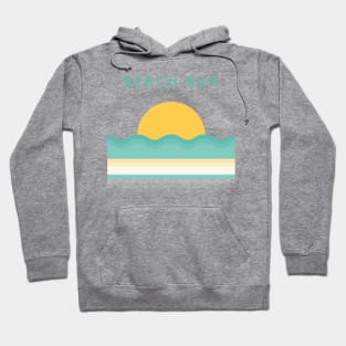 Beach Bum. Retro, Vintage Beach design for the beach lovers out there. Hoodie